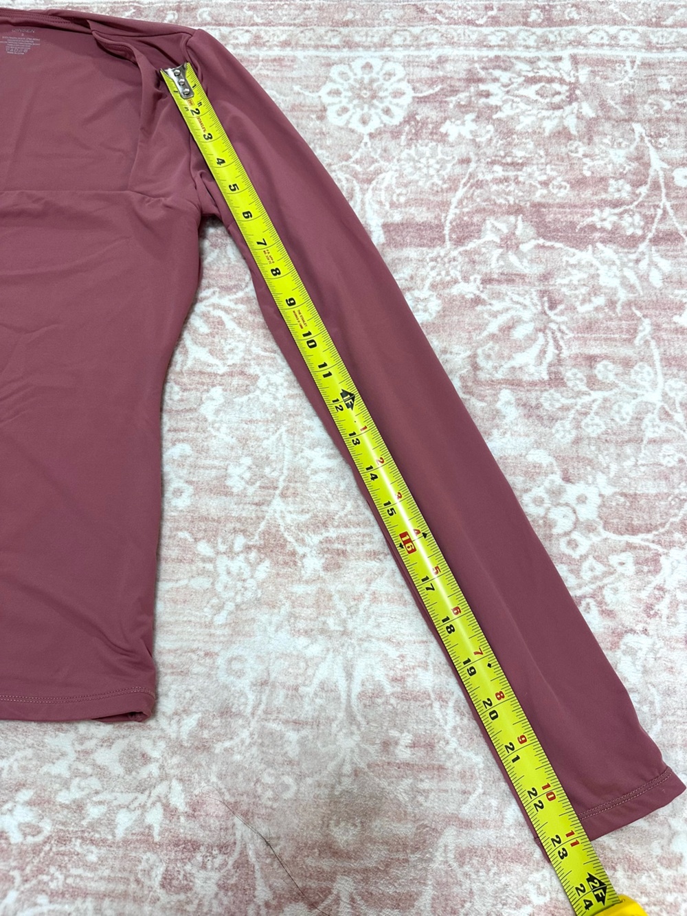 Dusty Rose 🪷 Fitted Square Neck Long Sleeve Top - Picture 9 of 10